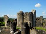 Wales - Caerphilly hrad